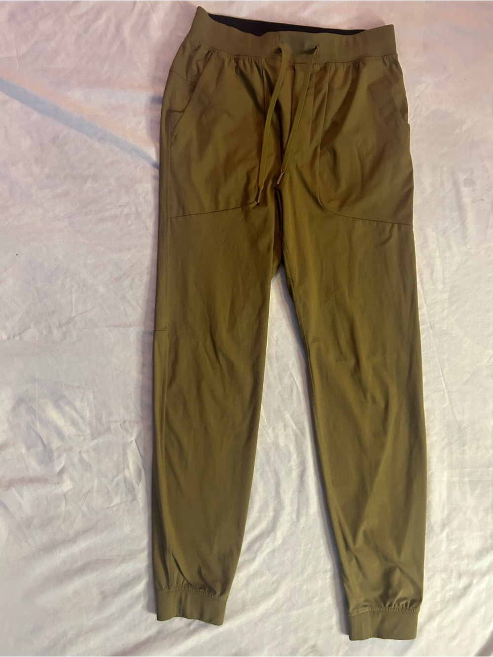 Lululemon Olive Stretch Jogger Pants Size Medium